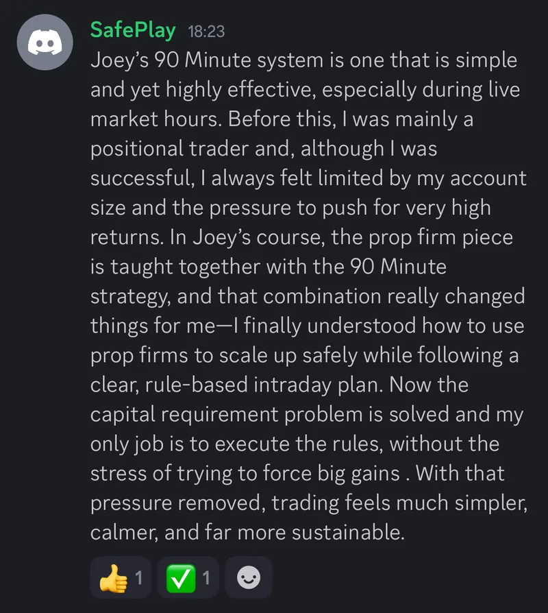 A member's message in the community