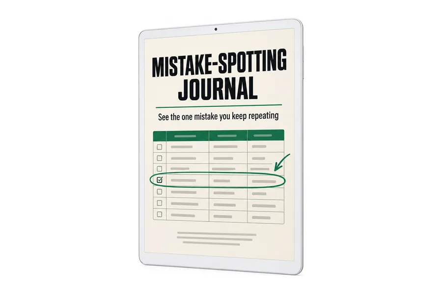 The journal on a tablet